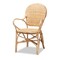 Baxton Studio Genna Modern Bohemian Natural Brown Finished Rattan Dining Chair 205-12675 - alternate 10